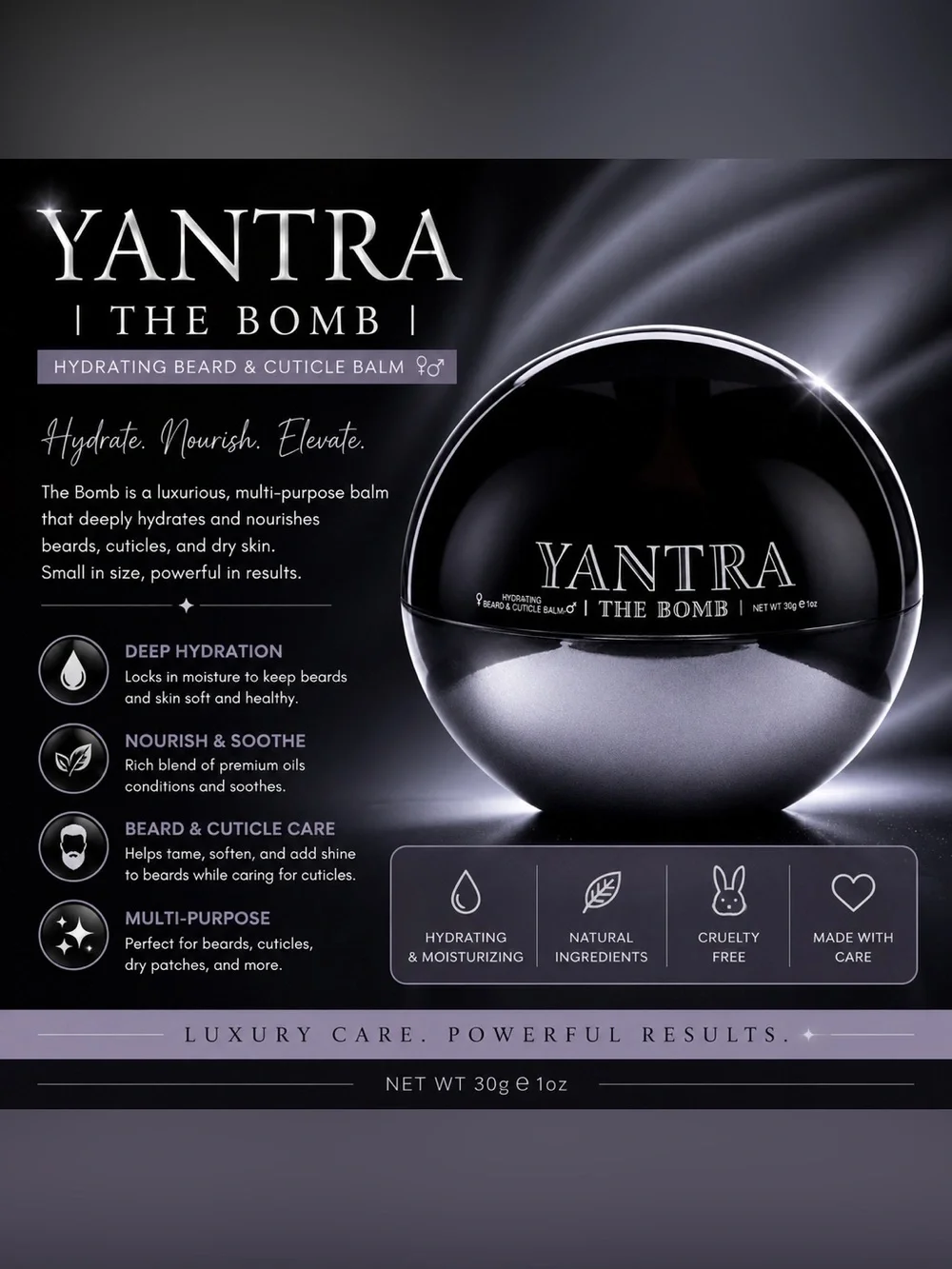 ✨ YANTRA “The Bomb” Hydrating Beard & Cuticle Balm ✨